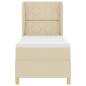 Preview: Boxspringbett mit Matratze Creme 80x200 cm Stoff