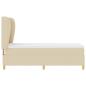 Preview: Boxspringbett mit Matratze Creme 80x200 cm Stoff