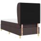 Preview: Boxspringbett mit Matratze Dunkelbraun 90x200 cm Stoff