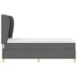 Preview: Boxspringbett mit Matratze Dunkelgrau 100x200 cm Stoff