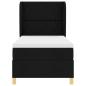 Preview: Boxspringbett mit Matratze Schwarz 100x200 cm Stoff