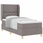 Preview: Boxspringbett mit Matratze Taupe 100x200 cm Stoff