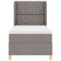 Preview: Boxspringbett mit Matratze Taupe 100x200 cm Stoff