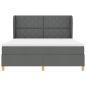Preview: Boxspringbett mit Matratze Dunkelgrau 180x200 cm Stoff