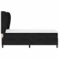 Preview: Boxspringbett mit Matratze Schwarz 100x200 cm Samt