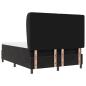 Preview: Boxspringbett mit Matratze Schwarz 140x190 cm Samt