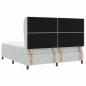 Preview: Boxspringbett mit Matratze Hellgrau 180x200 cm Samt