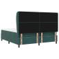 Preview: Boxspringbett mit Matratze Dunkelgrün 180x200 cm Samt