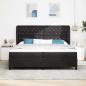 Preview: Boxspringbett mit Matratze Schwarz 200x200 cm Samt