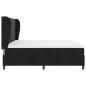 Preview: Boxspringbett mit Matratze Schwarz 200x200 cm Samt
