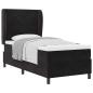Preview: Boxspringbett mit Matratze Schwarz 80x200 cm Samt