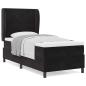 Preview: Boxspringbett mit Matratze Schwarz 80x200 cm Samt