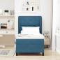 Preview: Boxspringbett mit Matratze Dunkelblau 90x190 cm Samt