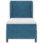 Preview: Boxspringbett mit Matratze Dunkelblau 90x190 cm Samt