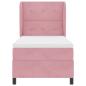 Preview: Boxspringbett mit Matratze Rosa 90x190 cm Samt
