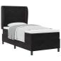 Preview: Boxspringbett mit Matratze Schwarz 90x200 cm Samt