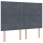Preview: Boxspringbett mit Matratze Dunkelgrau 140x200 cm Samt