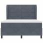 Preview: Boxspringbett mit Matratze Dunkelgrau 160x200 cm Samt