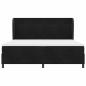 Preview: Boxspringbett mit Matratze Schwarz 200x200 cm Samt