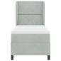Preview: Boxspringbett mit Matratze Hellgrau 80x200 cm Samt