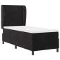 Preview: Boxspringbett mit Matratze Schwarz 80x200 cm Samt