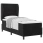 Preview: Boxspringbett mit Matratze Schwarz 80x200 cm Samt
