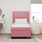 Preview: Boxspringbett mit Matratze Rosa 90x190 cm Samt