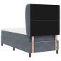 Preview: Boxspringbett mit Matratze Dunkelgrau 90x200 cm Samt