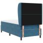 Preview: Boxspringbett mit Matratze Dunkelblau 90x200 cm Samt