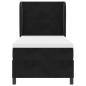 Preview: Boxspringbett mit Matratze Schwarz 100x200 cm Samt