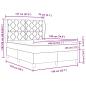 Preview: Boxspringbett mit Matratze Hellgrau 140x190 cm Samt