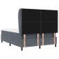 Preview: Boxspringbett mit Matratze Dunkelgrau 160x200 cm Samt