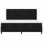 Preview: Boxspringbett mit Matratze Schwarz 200x200 cm Samt