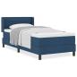 Preview: Boxspringbett mit Matratze Blau 90x200 cm Stoff