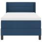 Preview: Boxspringbett mit Matratze Blau 90x200 cm Stoff
