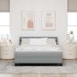 Preview: Boxspringbett mit Matratze Hellgrau 160x200 cm Stoff