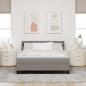Preview: Boxspringbett mit Matratze Taupe 160x200 cm Stoff