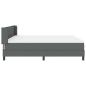 Preview: Boxspringbett mit Matratze Dunkelgrau 180x200 cm Stoff