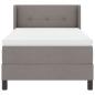 Preview: Boxspringbett mit Matratze Taupe 90x200 cm Stoff