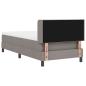 Preview: Boxspringbett mit Matratze Taupe 100x200 cm Stoff