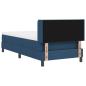 Preview: Boxspringbett mit blauer Matratze 100x200 cm Stoff