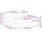 Preview: Boxspringbett mit Matratze Blau 160x200 cm Stoff