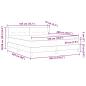 Preview: Boxspringbett mit Matratze Dunkelgrau 180x200 cm Stoff