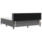 Preview: Boxspringbett mit Matratze Dunkelgrau 180x200 cm Stoff