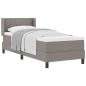 Preview: Boxspringbett mit Matratze Taupe 80x200 cm Stoff