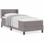 Preview: Boxspringbett mit Matratze Taupe 80x200 cm Stoff