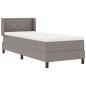 Preview: Boxspringbett mit Matratze Taupe 80x200 cm Stoff