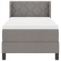 Preview: Boxspringbett mit Matratze Taupe 80x200 cm Stoff