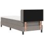 Preview: Boxspringbett mit Matratze Taupe 80x200 cm Stoff