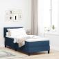Preview: ARDEBO.de - Boxspringbett mit Matratze Blau 80x200 cm Stoff